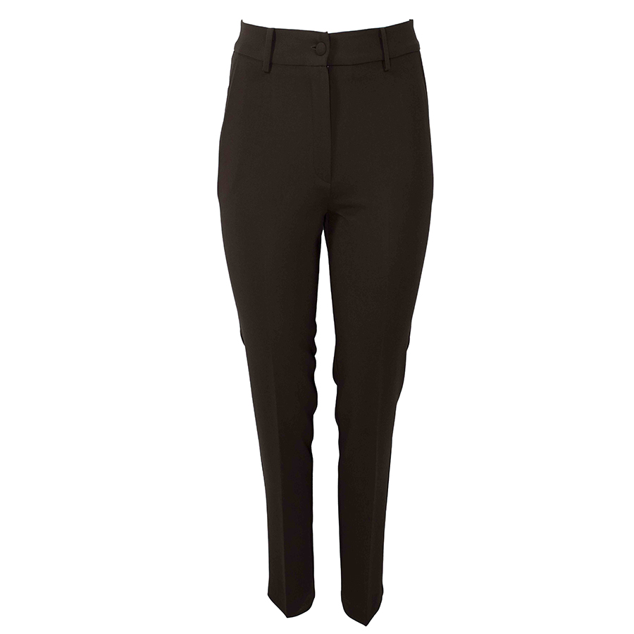 Γυναικείο Παντελόνι high waist Καφέ Forel
