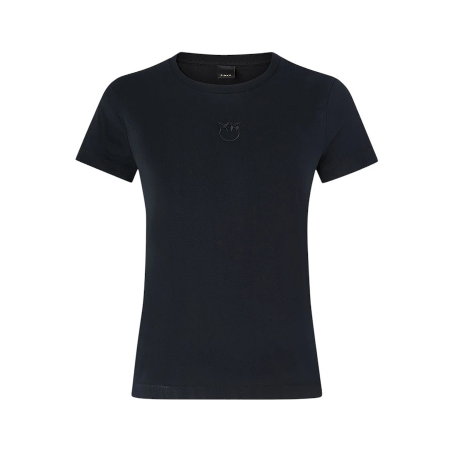 Γυναικείο Tshirt Bussolotto Love Birds Μαύρο Pinko