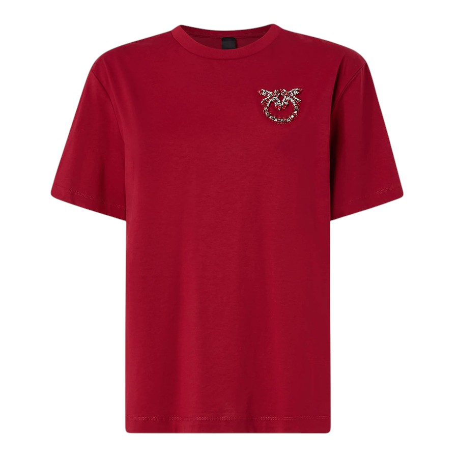 Γυναικείο Tshirt Strepitoso Love Birds Κόκκινο Pinko