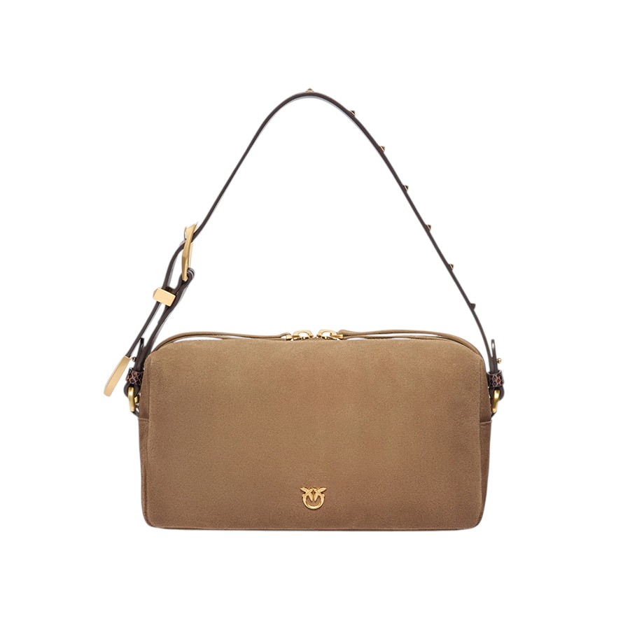 Γυναικεία Τσάντα Triptych Bowling Bag Μπεζ Pinko