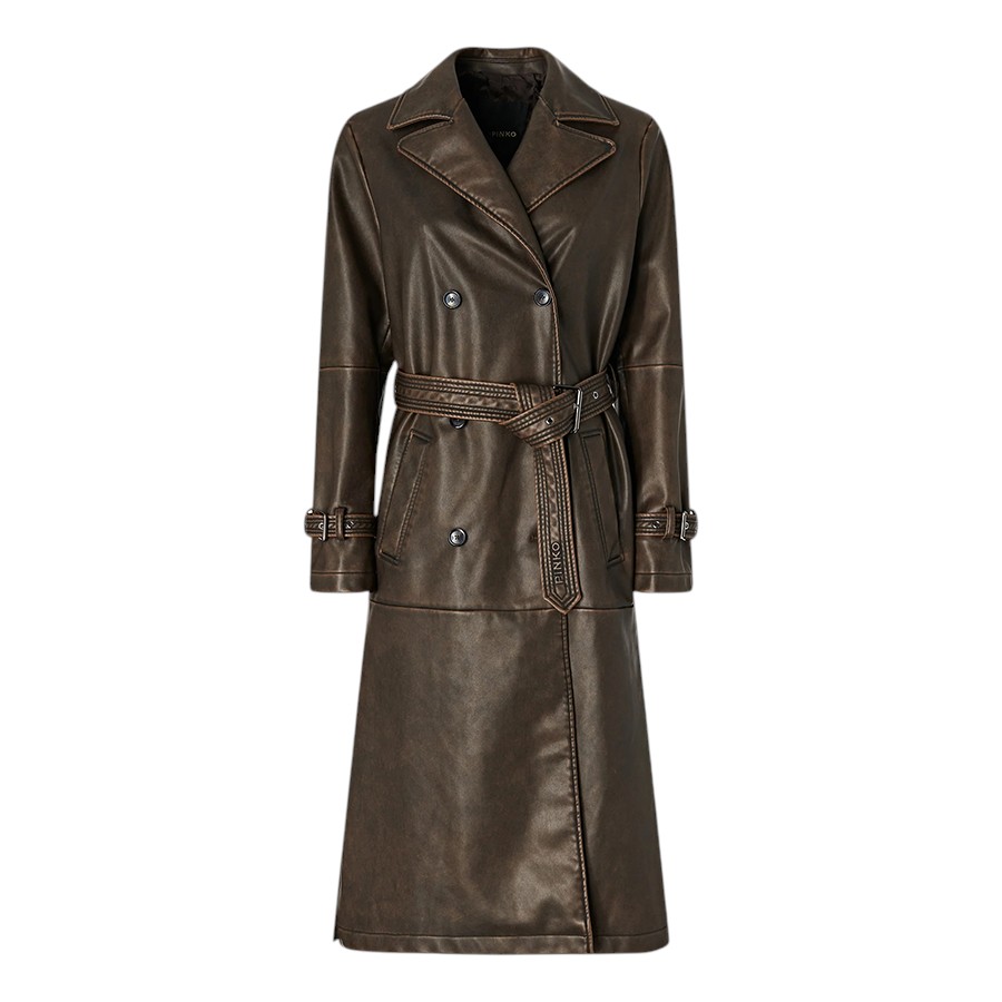 Γυναικεία Καμπαρντίνα Tamerice Trench Coat Καφέ Pinko