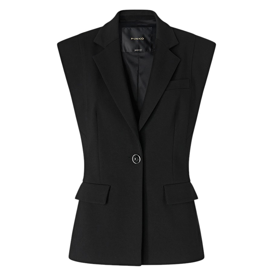 Γυναικείο Γιλέκο μεσάτο Grieg Jacket Μαύρο Pinko