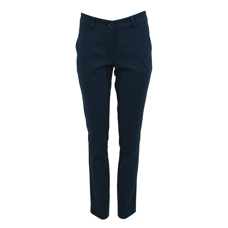 Fitted Dark Blue Trousers