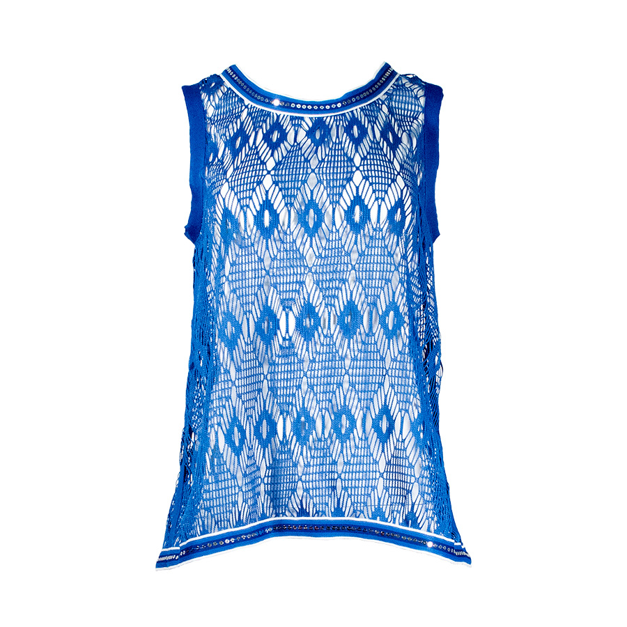 Loose-Knit Shirt With Sequins