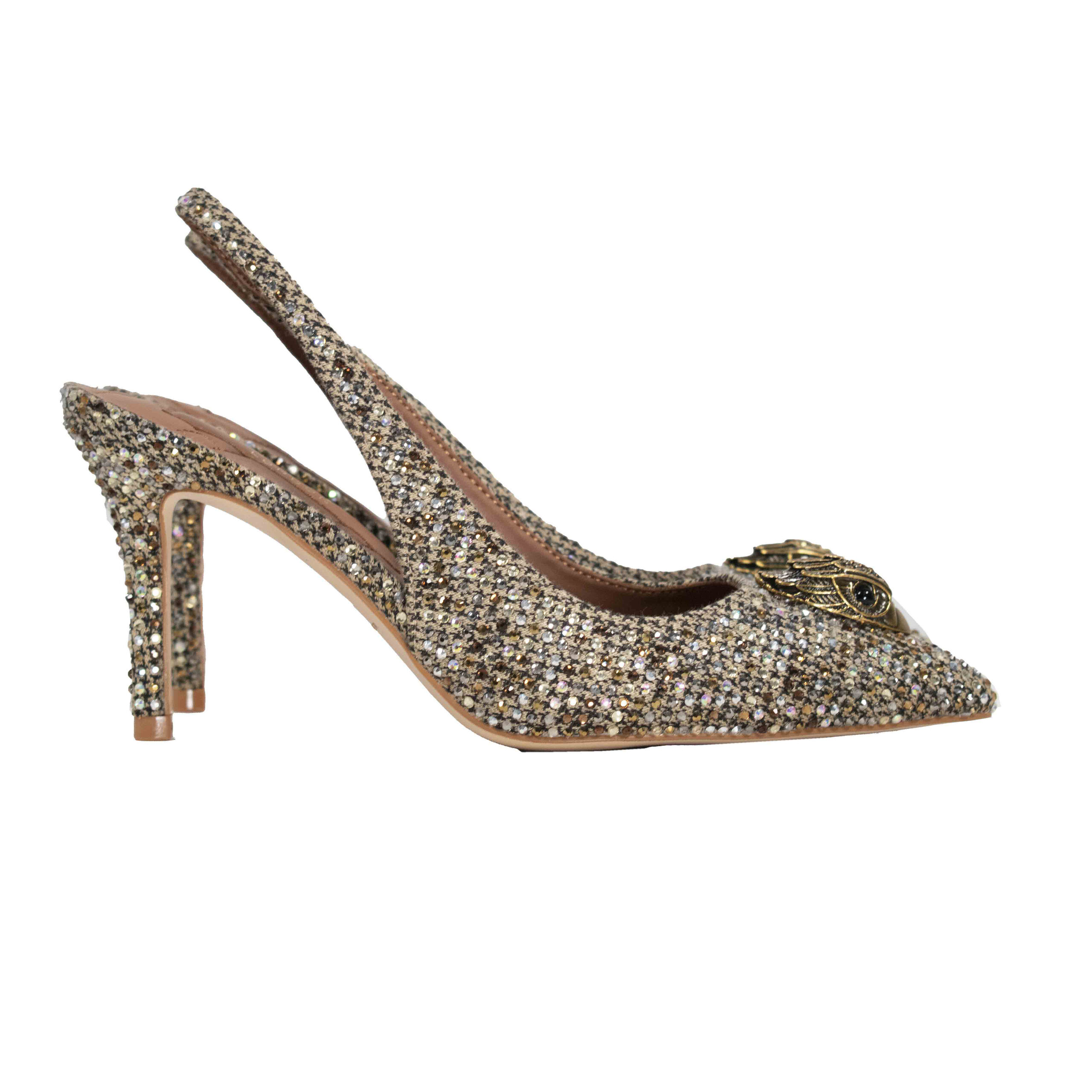 Γυναικεία Υποδήματα Slingback Strass Χρυσό Kurt Geiger
