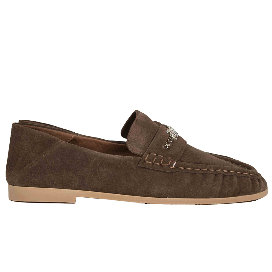 Γυναικεία Μοκασίνια Suede Καφέ Kurt Geiger