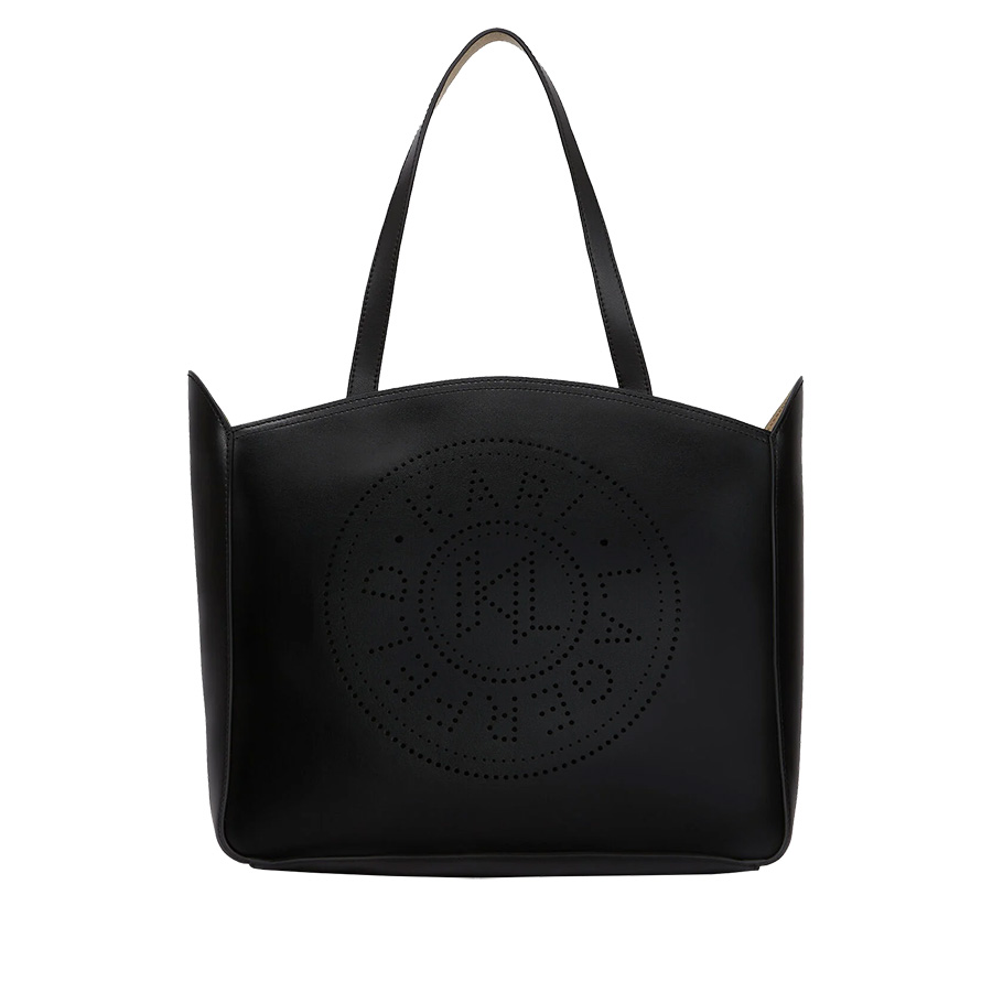 K/Circle Md Zip Tote Μαύρη Τσάντα