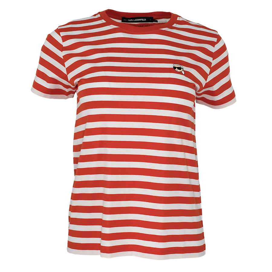 Πορτοκαλί Ριγέ T-Shirt