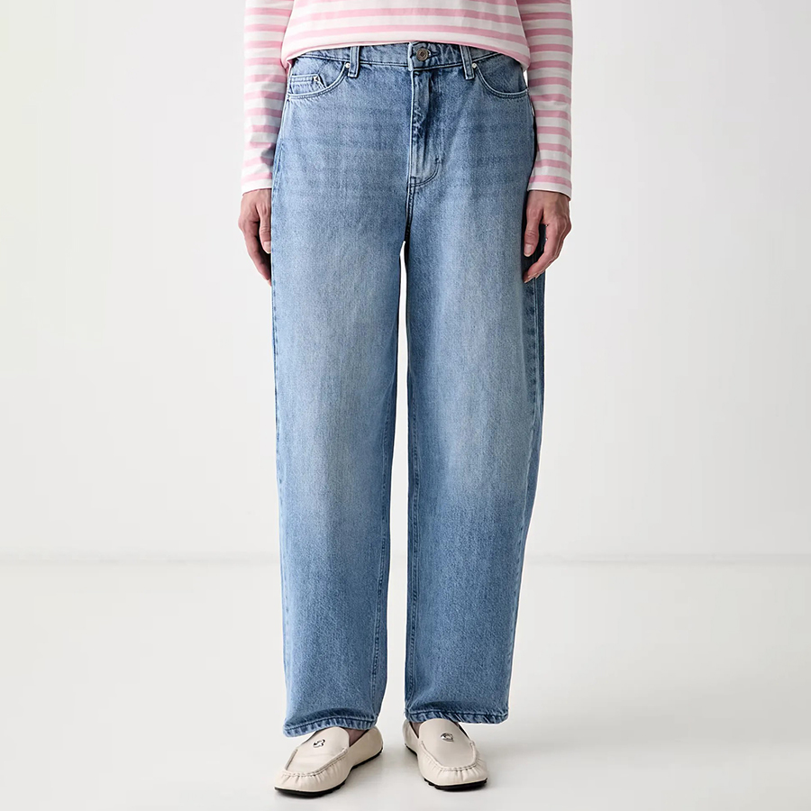 Γυνακείο Παντελόνι Jeans Slouchy Μπλε Karl Lagerfeld