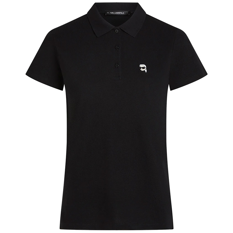 Μαύρη Μπλούζα Polo Με Logo