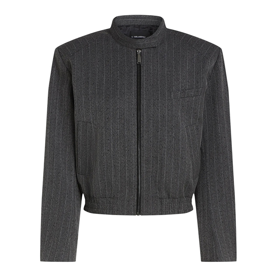 Γυνακείο Jacket με ρίγες Γκρι Karl Lagerfeld