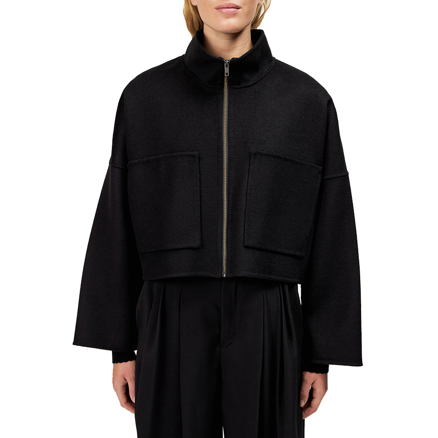 Γυναικείο Μπουφάν Oversized Cropped Elstow Μαύρο Drykorn