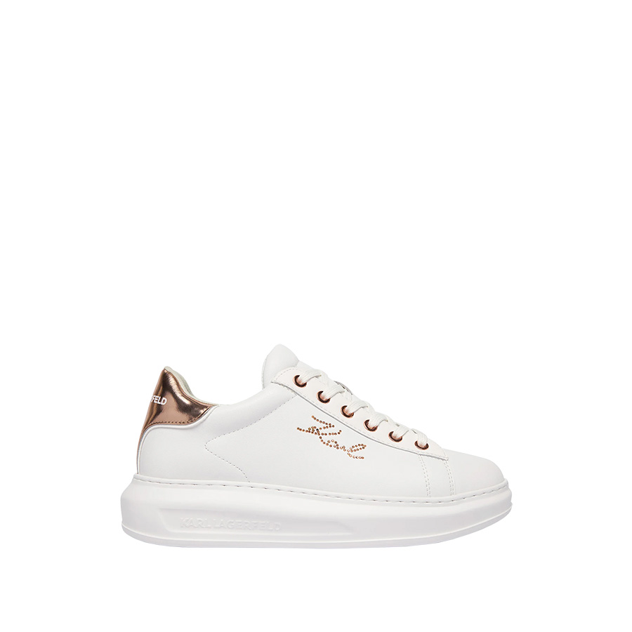 Kapri Rhinestone Karl Trim Άσπρα Sneakers