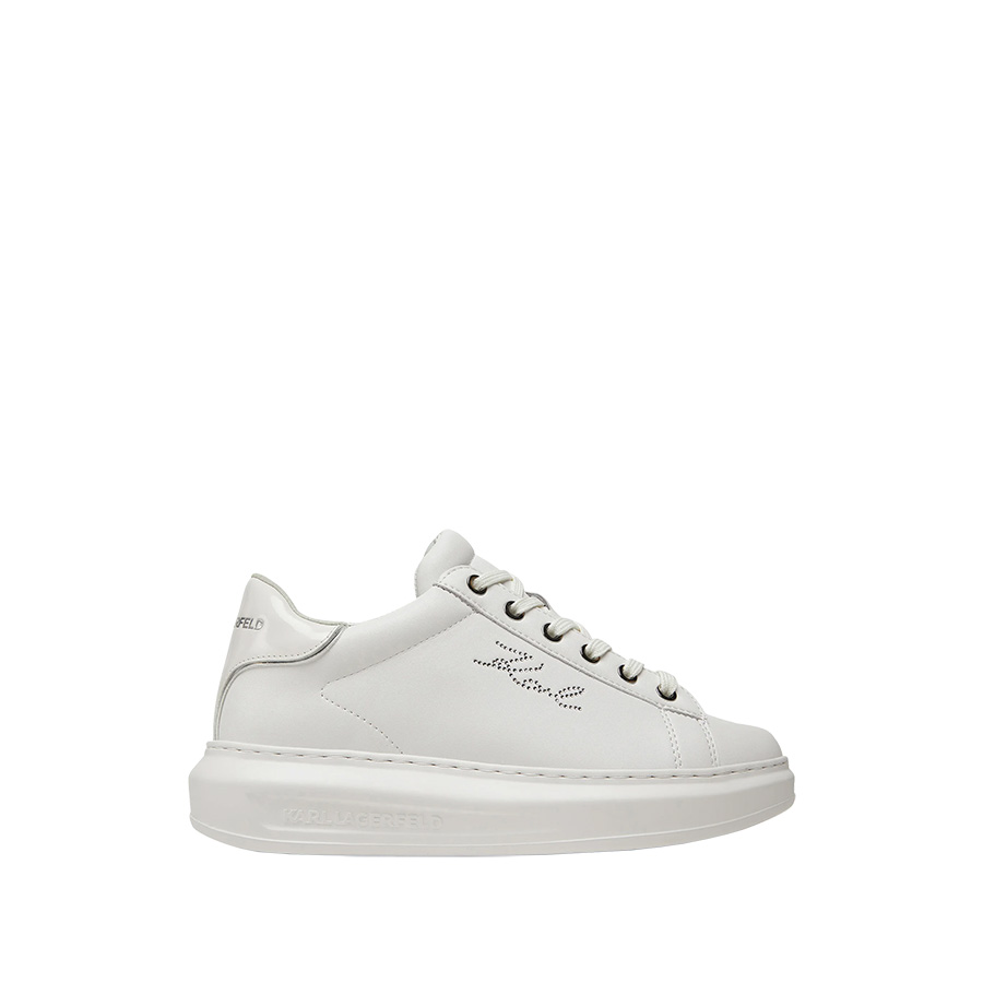Kapri Rhinestone Karl Trim Άσπρα Sneakers