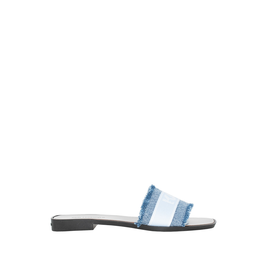 Scoot II Border Slide Μπλε Τζιν Παντόφλα