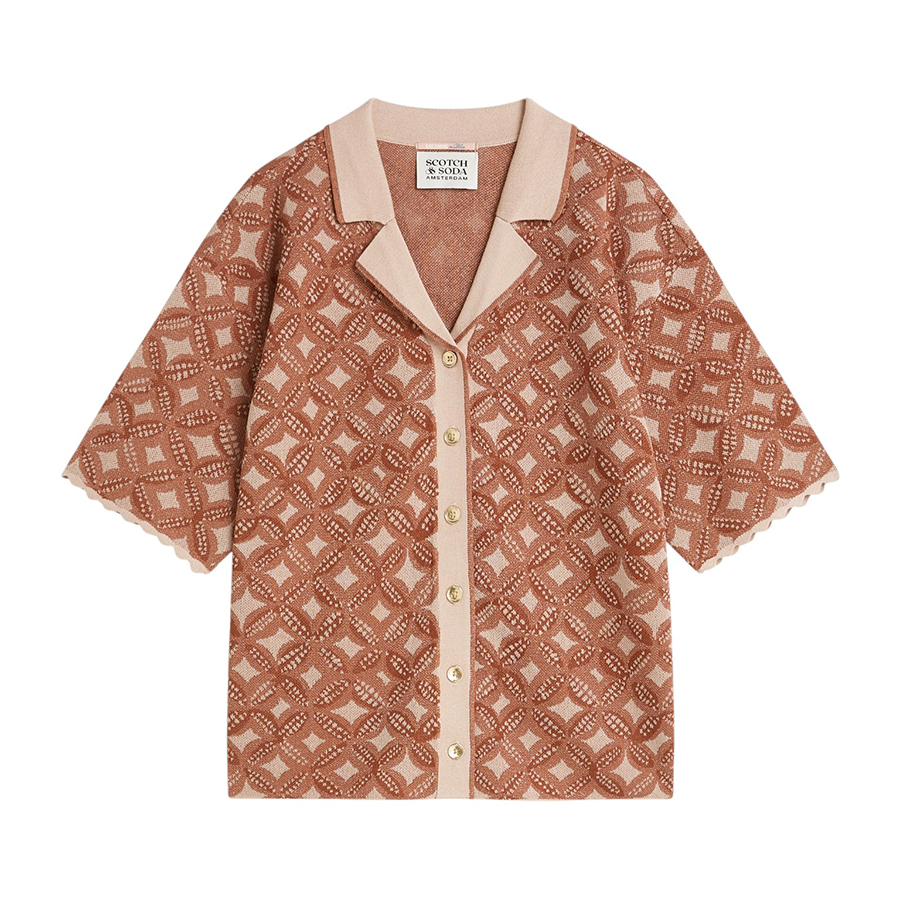 Γυναικεία Μπλούζα Πλεκτό Jacquard Εμπριμέ Scotch and Soda