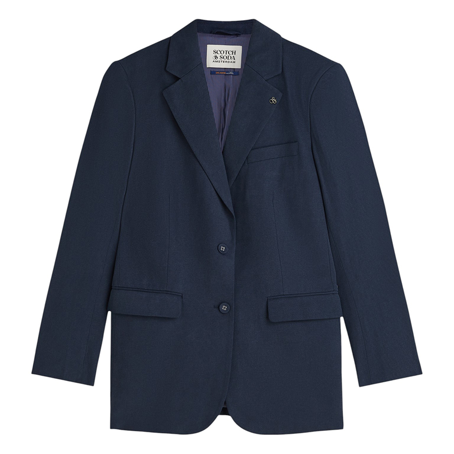 Γυναικείο Σακάκι Gabardine Relaxed Μπλε Scotch and Soda