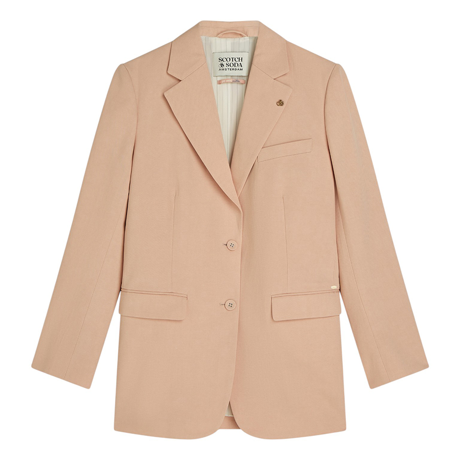 Γυναικείο Σακάκι Gabardine Relaxed Μπεζ Scotch and Soda