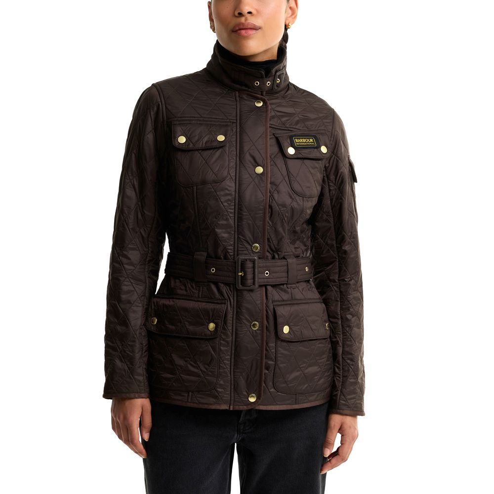 Γυναικείο Μπουφάν Στενό International Καφέ Barbour